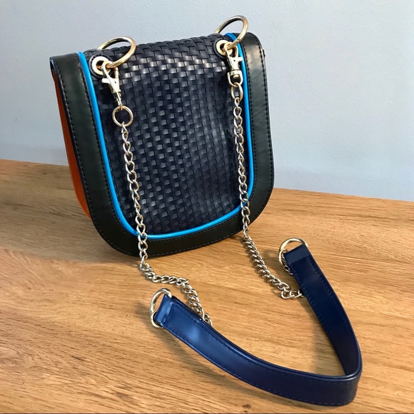 Vegan Gunas Mini Neon Crossbody Purse Handbag - Picture 3 of 6